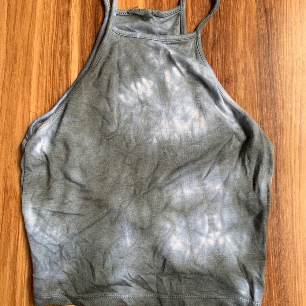 Tie dye halter crop too